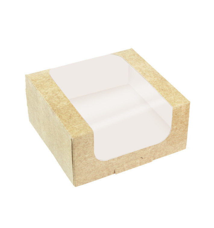 Embalagem de Cartão Quadrado PackiPack Vision Kraft 10x10x8cm (X Uds)