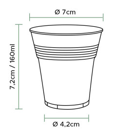 Copo Plastico VENDING 166ml Transparente (3000 Unidades)