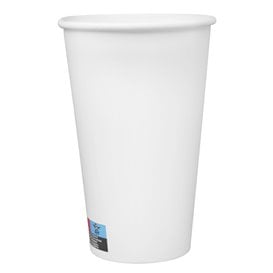 Copo de Cartão 16 Oz/500ml Branco Ø9cm (25 Uds)