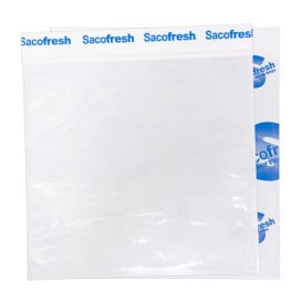 Saco de Vácuo Reutilizável com Fecho Adesivo Azul 30x25cm (100 Uds)