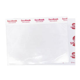 Saco PE e Papel Reutilizável Dobra Adesivo Sacofresh Vermelho 30x36cm (100 Uds)