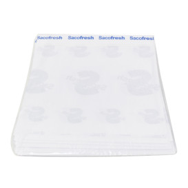 Saco PE e Papel Dobra Adesivo Sacofresh Azul 30x25cm (100 Uds)