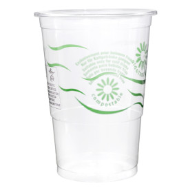 Copo Compostável PLA Transparente 250ml Ø7,3cm (25 Uds) 