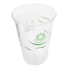 Copo Compostável PLA Transparente 250ml Ø7,3cm (25 Uds) 