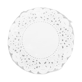 Naperon Papel Rendado Branco Circular Ø9cm (2.000 Uds)