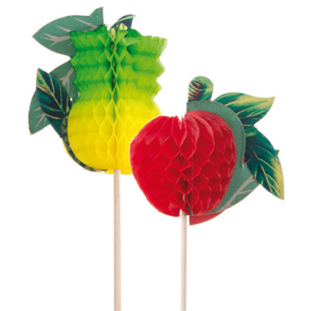 Palitos de Festa Fruta 20cm (100 Uds)