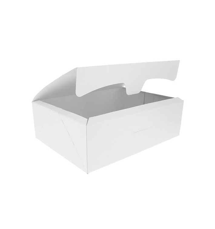 Caixa Pastelaria Branca 18,2x13,6x5,2cm 500g (25 Uds)