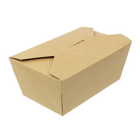 Caixa TakeAway Kraft-Kraft 16x10x6,5cm 900ml (200 Uds)