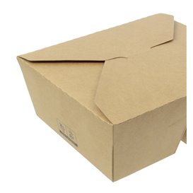 Caixa TakeAway Kraft-Kraft 2C 17x13,5x6,5cm 1.000ml (25 Uds)