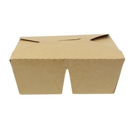 Caixa TakeAway Kraft-Kraft 2C 17x13,5x6,5cm 1.000ml (25 Uds)