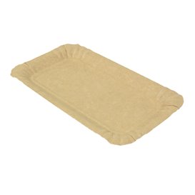 Bandeja de Cartão Rectangular Kraft 10x16 cm (100 Uds)