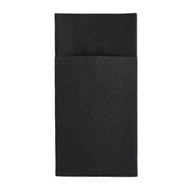 Guardanapos Kanguro Airlaid Preto 33x40cm (30 Uds)