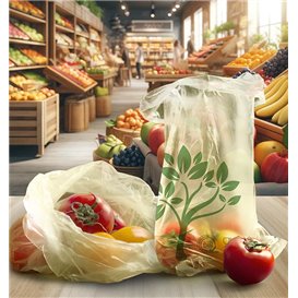 Saco Mercado Block Home Compost “Be Eco!” 30x40cm 12µm (100 Uds)