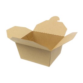 Caixa TakeAway Kraft-Kraft 12x10,5x6,5cm 750ml (25 Uds)