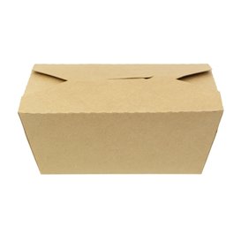 Caixa TakeAway Kraft-Kraft 16x10x6,5cm 900ml (200 Uds)