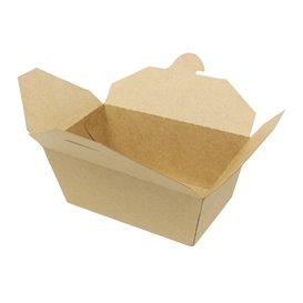 Caixa TakeAway Kraft-Kraft 16x10x6,5cm 900ml (200 Uds)