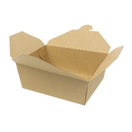 Caixa TakeAway Kraft-Kraft 17x13,5x6,5cm 1.300ml (200 Uds)