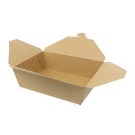 Caixa TakeAway Kraft-Kraft 21,5x15,5x6,5cm 1.900ml (200 Uds)