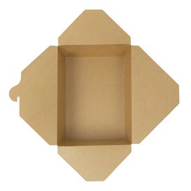 Caixa TakeAway Kraft-Kraft 21,5x15,5x6,5cm 1.900ml (200 Uds)