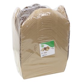 Caixa TakeAway Kraft-Kraft 21,5x15,5x6,5cm 1.900ml (200 Uds)