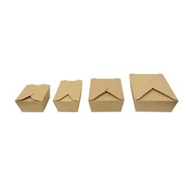 Caixa TakeAway Kraft-Kraft 16x10x6,5cm 900ml (200 Uds)