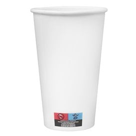 Copo de Cartão 16 Oz/532ml Branco Ø9cm (500 Unidades)