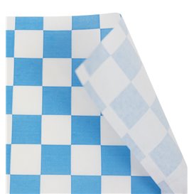 Papel Anti-Gordura “Vichy” Azul 20x24,5 cm (1.000 Uds)