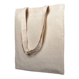 Saco Algodão com Asas Longas Bege 38x42cm (200 Uds)