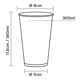 Copo Cartão Bebidas Frias 12Oz/360ml "Enjoy" Ø8,0cm (2.000 Uds)