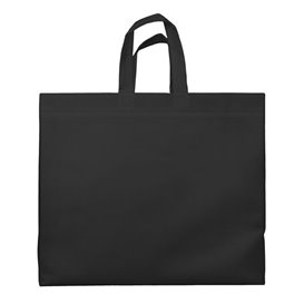 Saco Grande Não Tecido PREMIUM Preto 45+20x40cm (100 Uds)