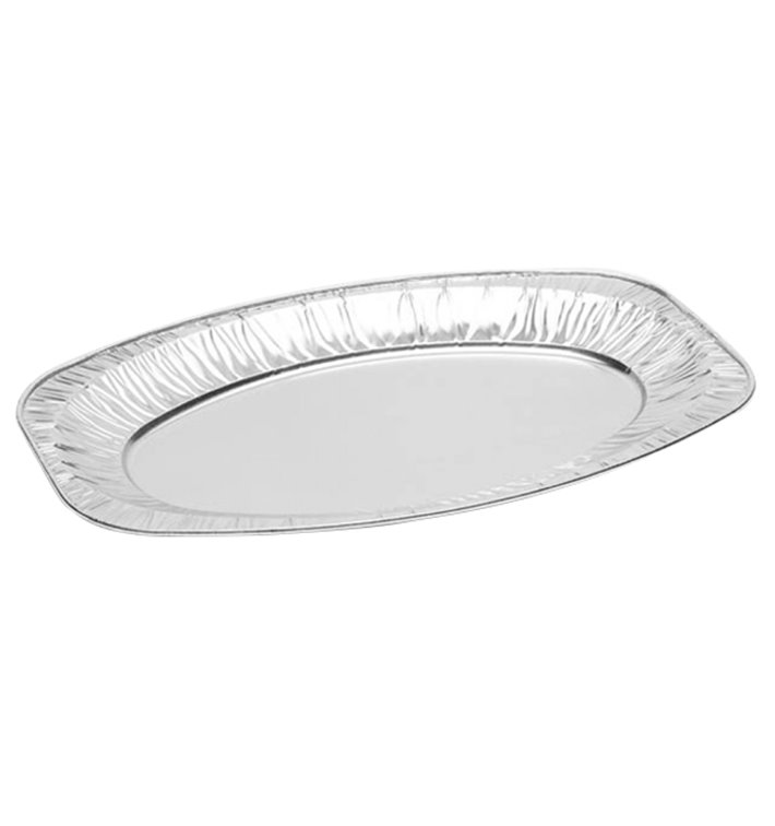 Bandeja Oval de Aluminio 1650 ml (10 Unidades)