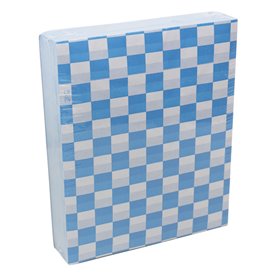 Papel Anti-Gordura “Vichy” Azul 20x24,5 cm (1.000 Uds)