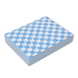 Papel Anti-Gordura “Vichy” Azul 20x24,5 cm (1.000 Uds)