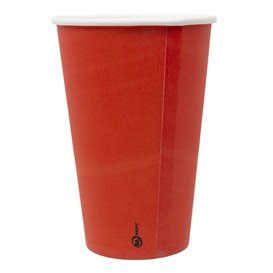 Copo de cartão “Colours” Vermelho 600ml Ø9,4cm (20 Uds)