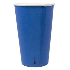 Copo de cartão “Colours” Azul 600ml Ø9,4cm (320 Uds)