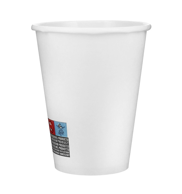 Copo de Cartão 12 Oz/360ml Branco Ø8,9cm (40 Uds)