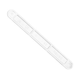 Paletina de Plástico para Cafe Transparente 9cm (100 Uds)