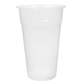 Copo de Plastico PP Reutilizável Transparente 550ml Ø9,0cm (800 Uds)