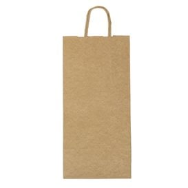 Saco Papel Kraft porta Garrafas 18+8x39cm (300 Uds)