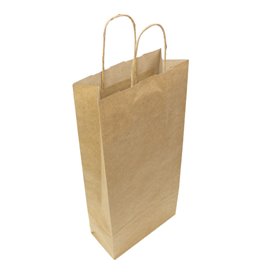 Saco Papel Kraft porta Garrafas 18+8x39cm (300 Uds)