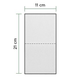 Guardanapos Papel Tissue 2F en V Branca 11x21cm (8.000 Uds)