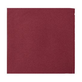 Guardanapos Cocktail de Papel Ponta-Ponta 20x20cm Bordeaux (100 Uds)