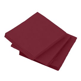 Guardanapos Cocktail de Papel Ponta-Ponta 20x20cm Bordeaux (100 Uds)