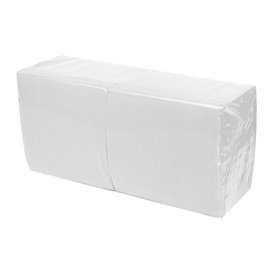 Guardanapos Cocktail de Papel Ponta-Ponta 20x20cm Branco (100 Uds)