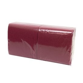 Guardanapos Cocktail de Papel Ponta-Ponta 20x20cm Bordeaux (100 Uds)