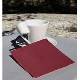 Guardanapos Cocktail de Papel Ponta-Ponta 20x20cm Bordeaux (100 Uds)