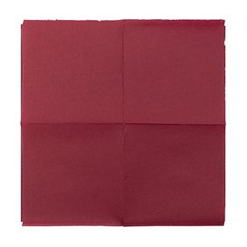 Guardanapos Cocktail de Papel Ponta-Ponta 20x20cm Bordeaux (100 Uds)