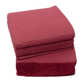 Guardanapos Cocktail de Papel Ponta-Ponta 20x20cm Bordeaux (100 Uds)