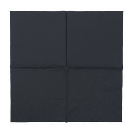 Guardanapos Papel com Rebordo 40x40cm 2C Preto (100 Uds)