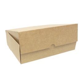 Caixa de Cartão Kraft Pastelaria Branca 20,4x15,8x6cm 1kg (20 Uds)